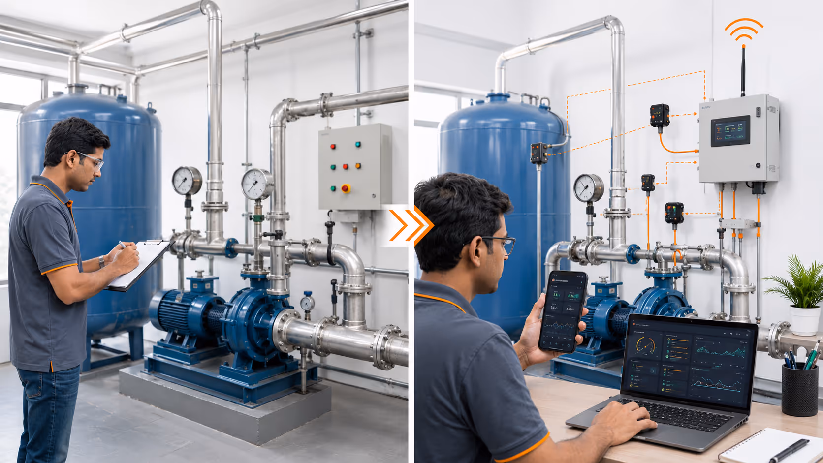 Industrial machine diagnostics and monitoring system.